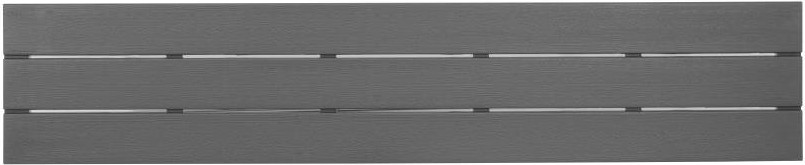  Bolero Bancs &agrave; lattes Valletta gris (lot de 2) 