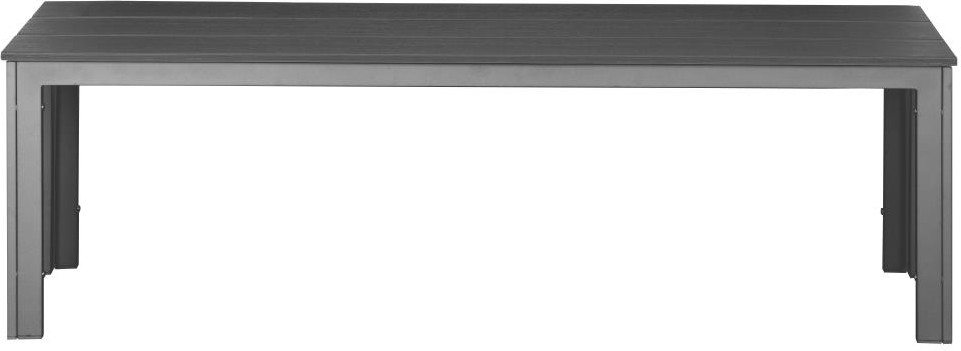  Bolero Bancs &agrave; lattes Valletta gris (lot de 2) 