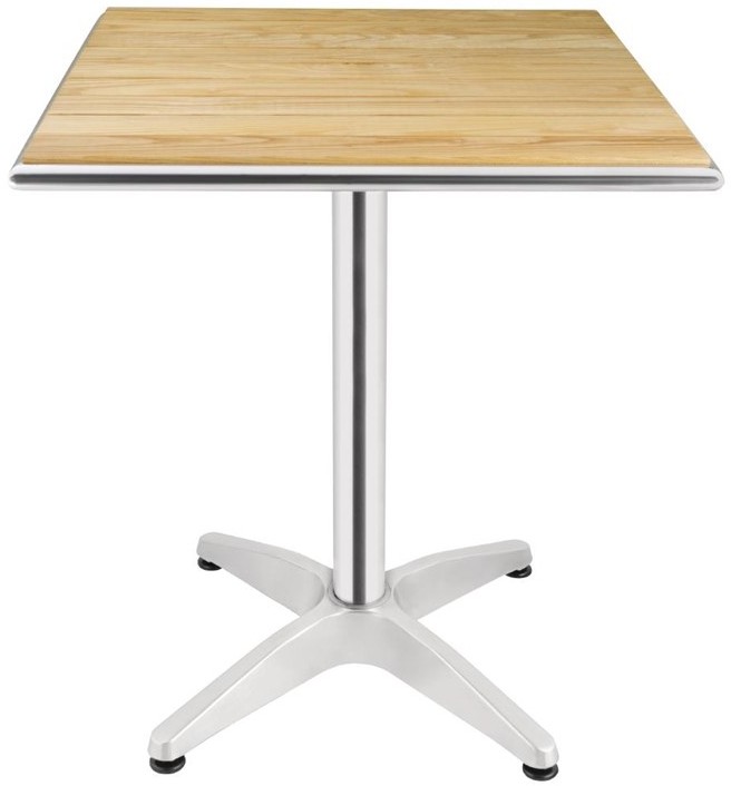 Bolero Table carr&eacute;e en fr&ecirc;ne 600mm 