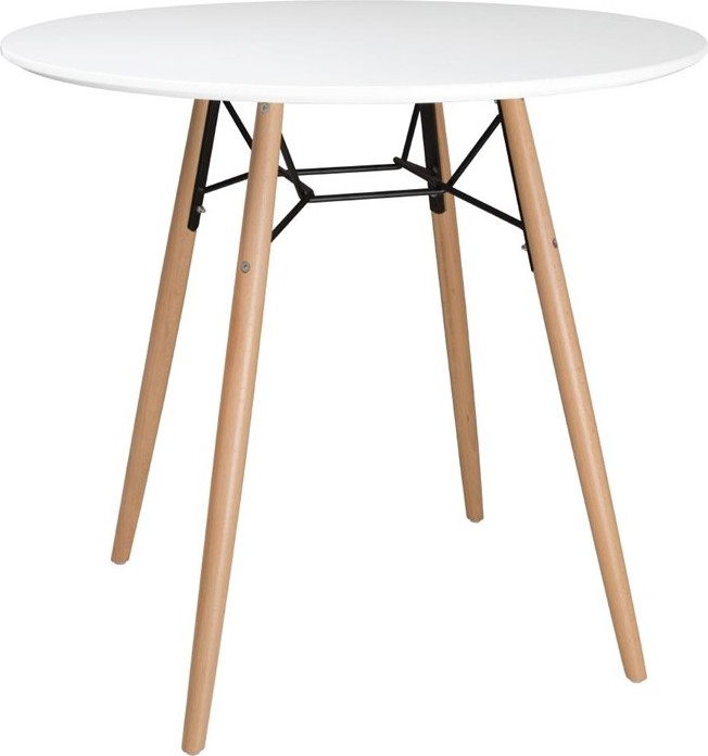  Bolero Table ronde blanche Arlo 798mm 