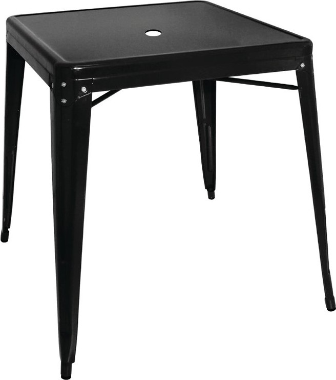  Bolero Table en acier bistro noir 
