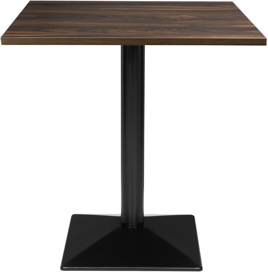  Bolero Table carr&eacute;e Complete effet bois fonc&eacute; 700mm 