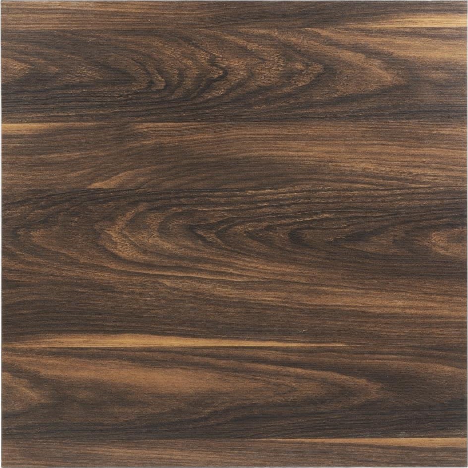  Bolero Table carr&eacute;e Complete effet bois fonc&eacute; 700mm 