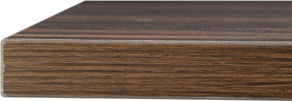  Bolero Table carr&eacute;e Complete effet bois fonc&eacute; 700mm 