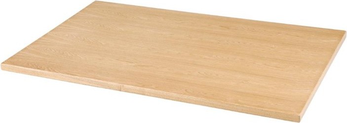  Bolero Plateau de table rectangulaire pr&eacute;-perc&eacute; coloris fr&ecirc;ne naturel 700 x 1100mm 