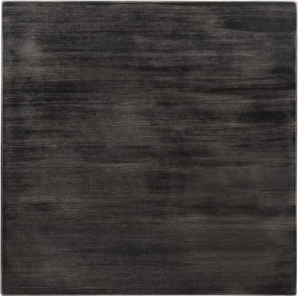  Bolero Plateau de table carr&eacute; pr&eacute;-perc&eacute; vintage noir 700mm 