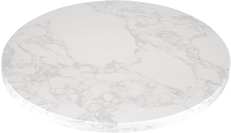  Bolero Plateau de table rond effet marbre blanc 600mm 