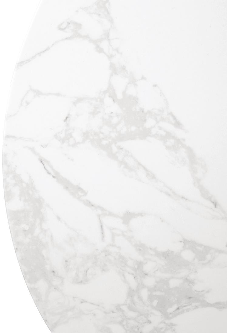  Bolero Plateau de table rond effet marbre blanc 600mm 