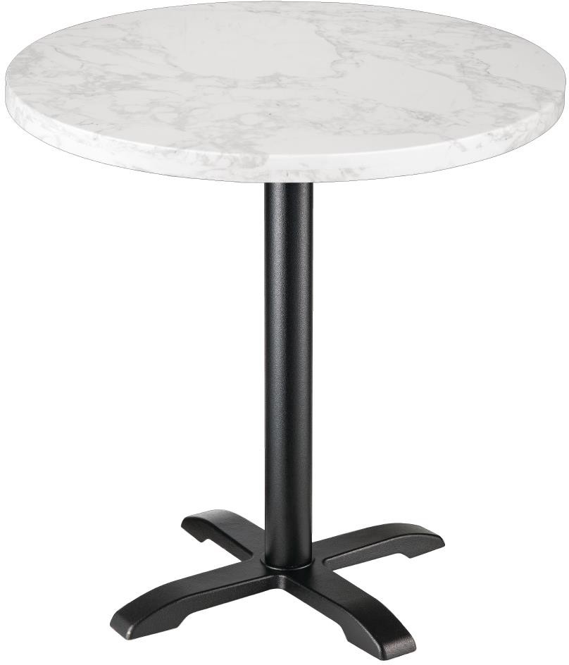  Bolero Plateau de table rond effet marbre blanc 600mm 