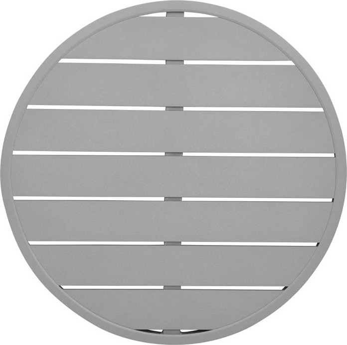  Bolero Plateau de table rond en aluminium gris clair 580 mm 