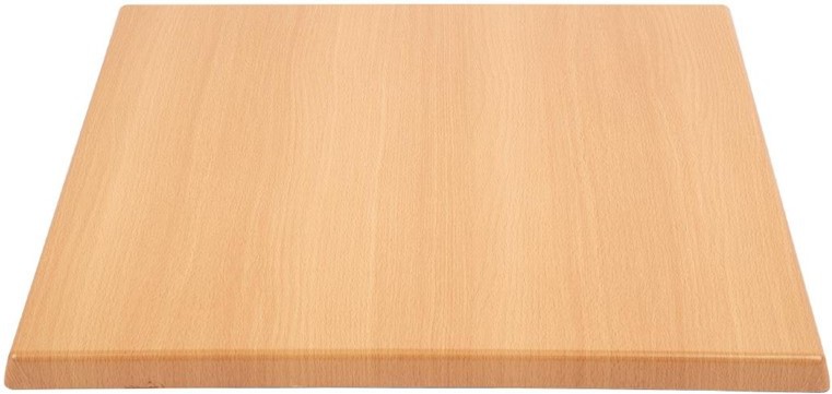  Bolero Plateau de table carr&eacute; effet h&ecirc;tre 600mm 