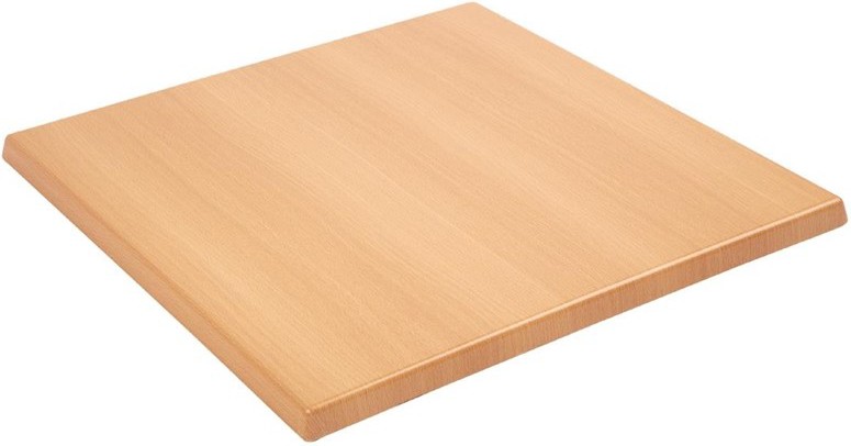  Bolero Plateau de table carr&eacute; effet h&ecirc;tre 600mm 