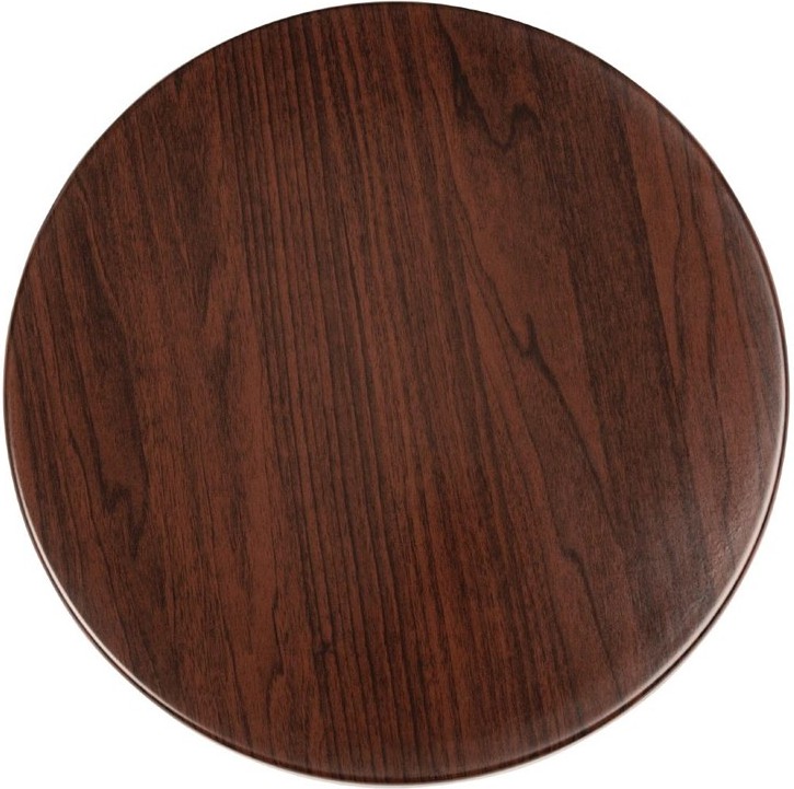  Bolero Plateau de table rond 600mm marron fonc&eacute; 