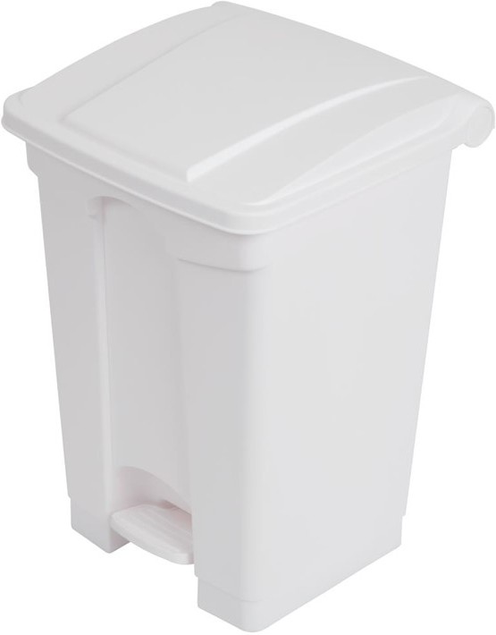  Jantex Poubelle de cuisine &agrave; p&eacute;dale blanche 45L 