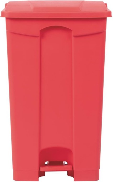  Jantex Poubelle de cuisine &agrave; p&eacute;dale rouge 87L 