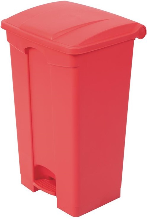 Jantex Poubelle de cuisine &agrave; p&eacute;dale rouge 87L 