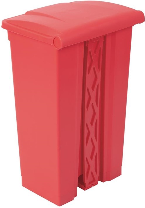  Jantex Poubelle de cuisine &agrave; p&eacute;dale rouge 87L 
