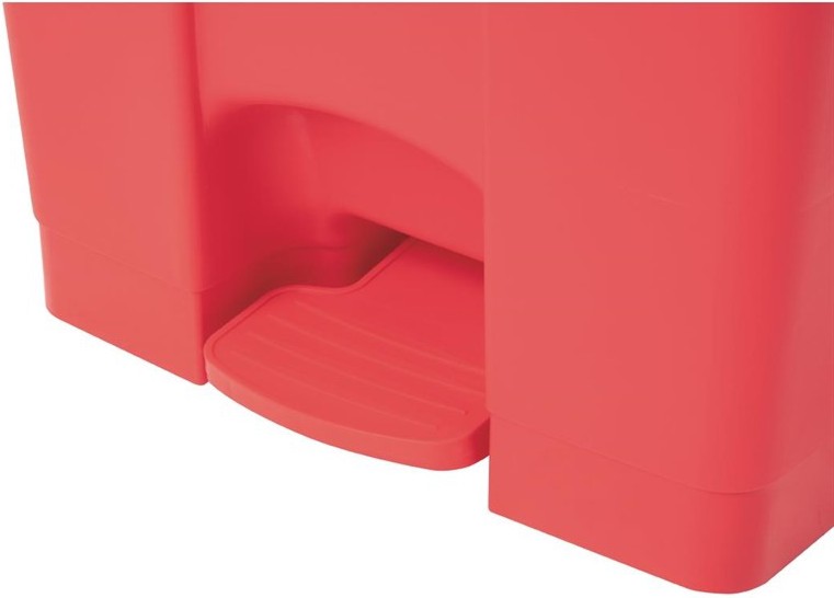  Jantex Poubelle de cuisine &agrave; p&eacute;dale rouge 87L 