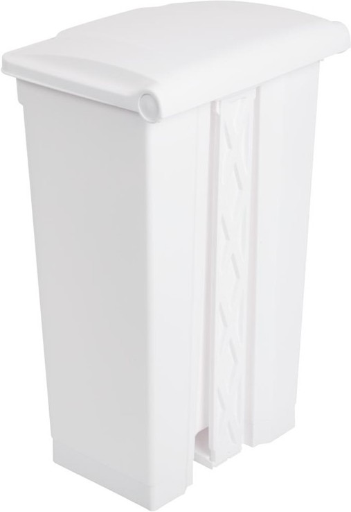  Jantex Poubelle de cuisine &agrave; p&eacute;dale blanche 87L 