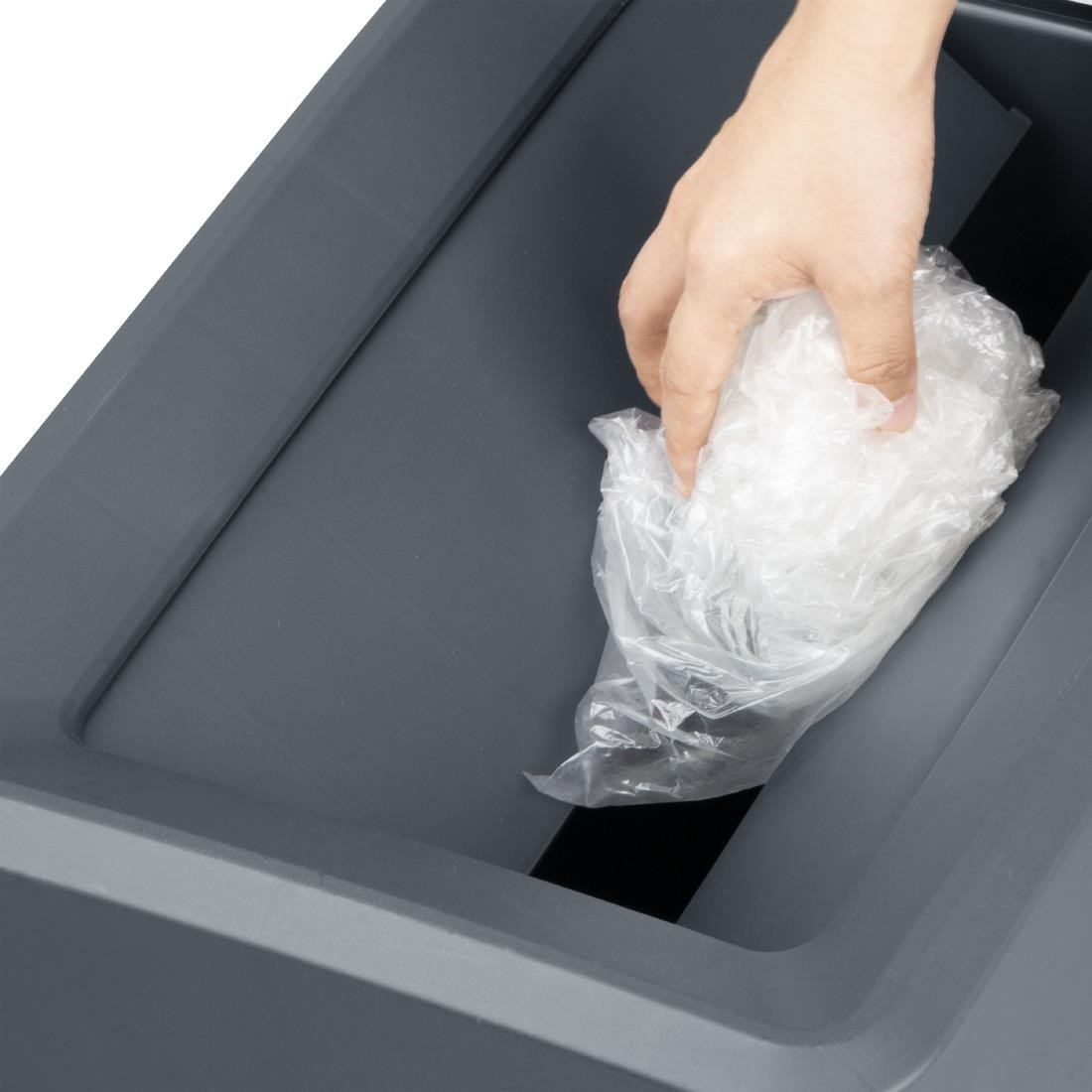  Jantex Couvercle gris pour poubelles Slim 60/80L 