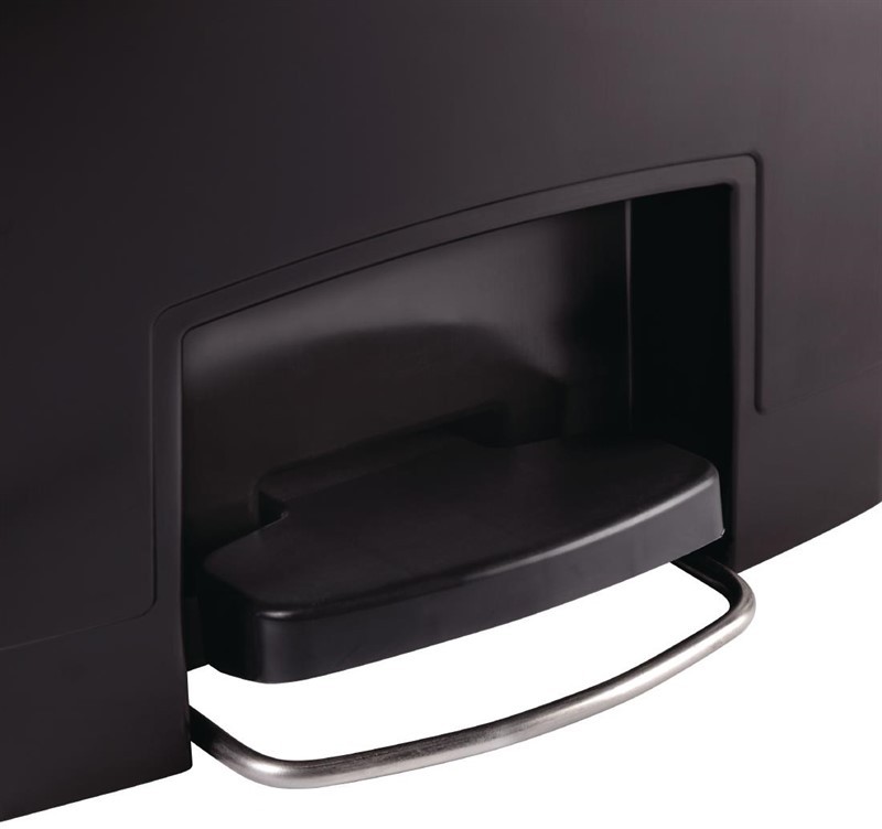  Rubbermaid Poubelle &agrave; p&eacute;dale frontale Slim Jim noire 90L 