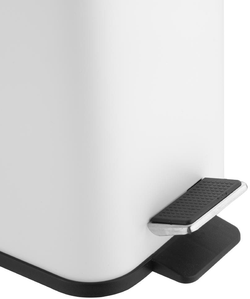  Jantex Poubelle de salle de bain slim blanche 5L 