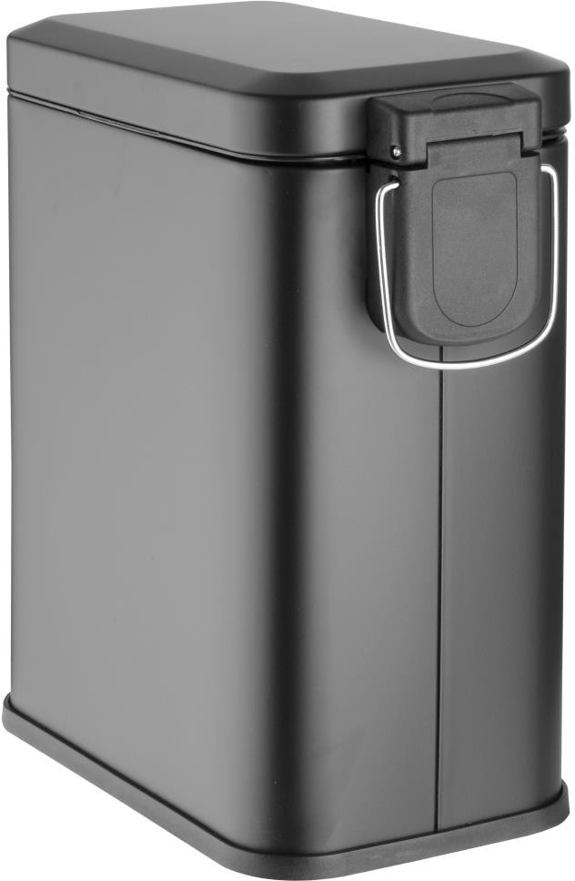  Jantex Poubelle de salle de bain slim noire 5L 