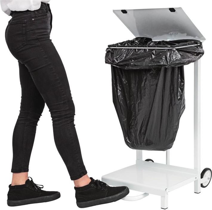  Jantex Support de sacs poubelles partiellement mobile Jantex 