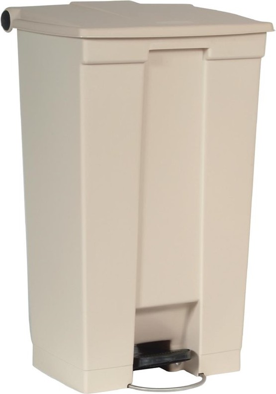  Rubbermaid Conteneur &agrave; p&eacute;dale Step-On beige 87L 