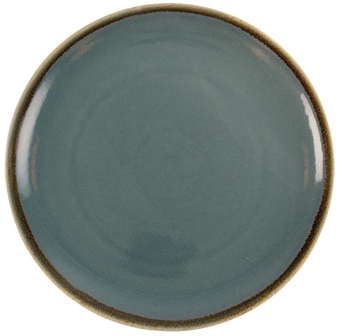  Olympia Assiette plate ronde couleur océan Kiln 280mm 