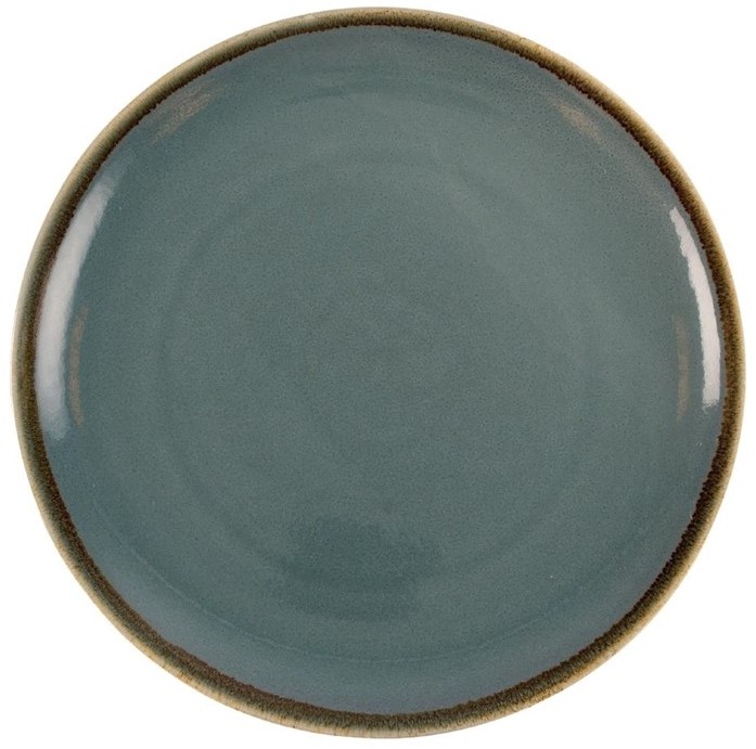  Olympia Assiette plate ronde couleur oc&eacute;an Kiln 280mm 
