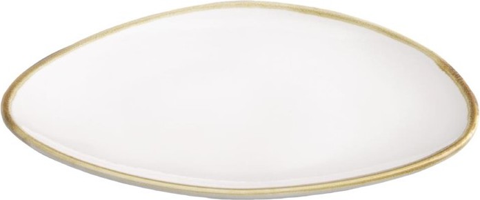  Olympia Assiettes triangulaires couleur craie Kiln 230mm (lot de 6) 