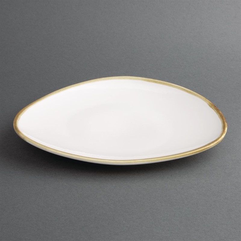  Olympia Assiettes triangulaires couleur craie Kiln 230mm (lot de 6) 