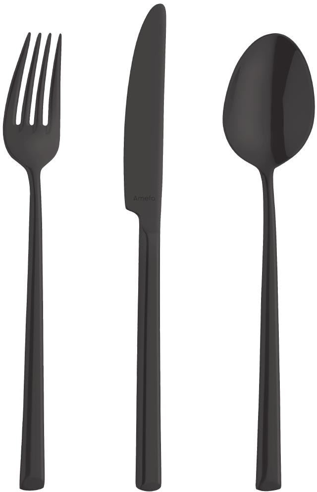  Amefa Couteaux de table Metropole PVD noirs (lot de 12) 