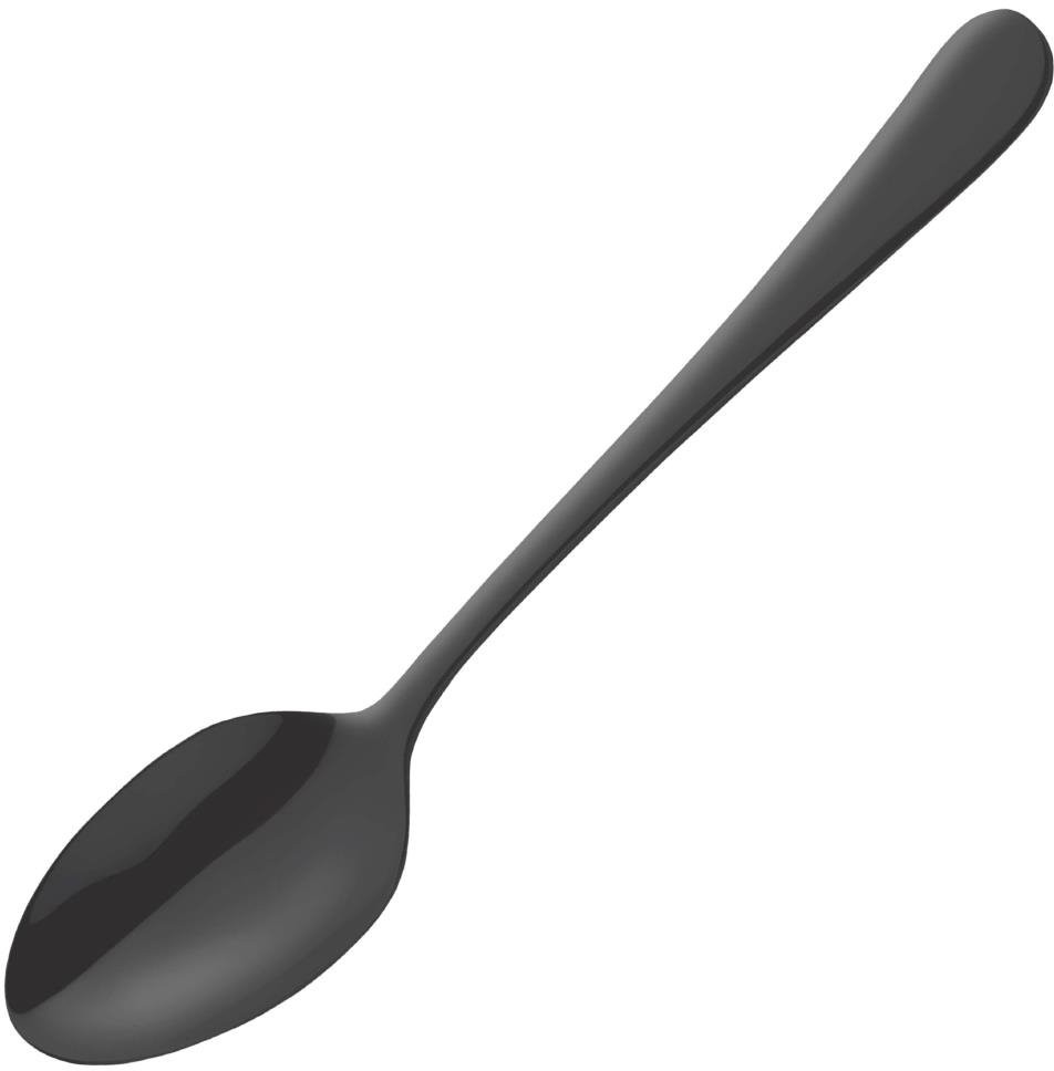  Amefa Cuill&egrave;res &agrave; dessert Austin noires (lot de 12) 