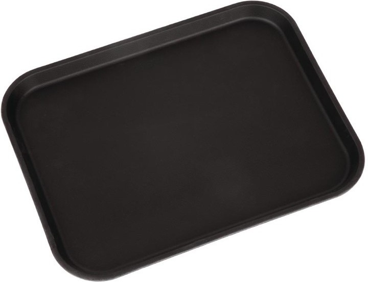  Cambro Plateau rectangulaire antid&eacute;rapant en fibre de verre Camtread noir 45,7 cm 