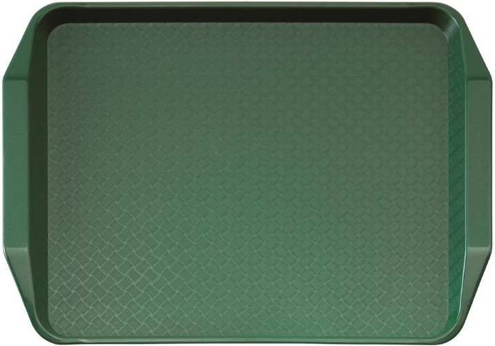  Cambro Plateau rectangulaire avec poignées en polypropylène Fast Food vert 43 cm 