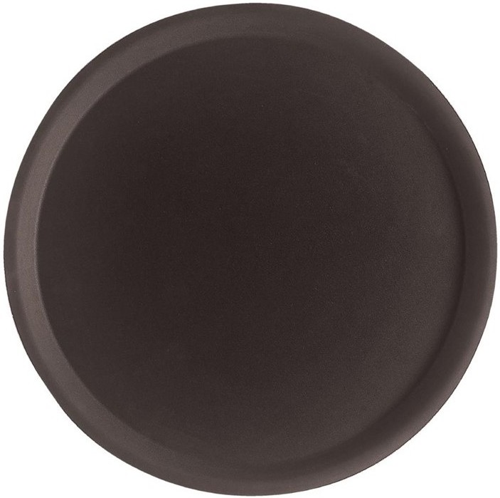  Cambro Plateau de service rond fibre de verre antid&eacute;rapant Camtread noir 40,5 cm 