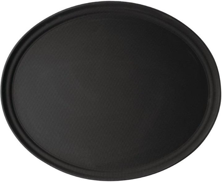  Cambro Plateau de service ovale fibre de verre antidérapant Camtread noir 60 cm 
