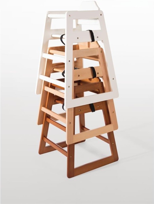  Bolero Chaise haute en bois finition naturelle 