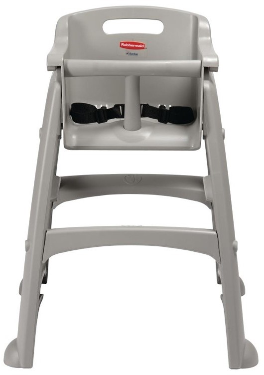  Rubbermaid Chaise haute empilable platine Rubbermaid 