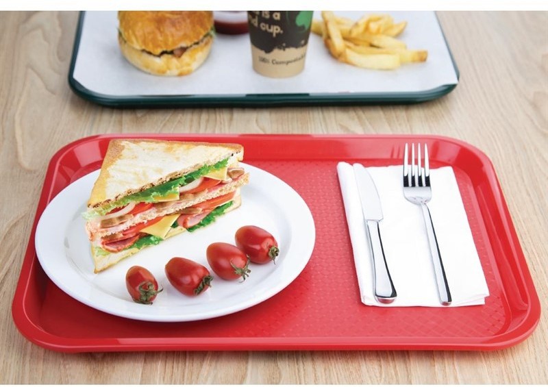  Kristallon Plateau self-service 305 x 415mm rouge 