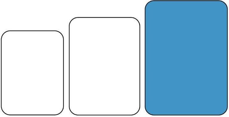  Kristallon Plateau self-service bleu 450 x 350mm 