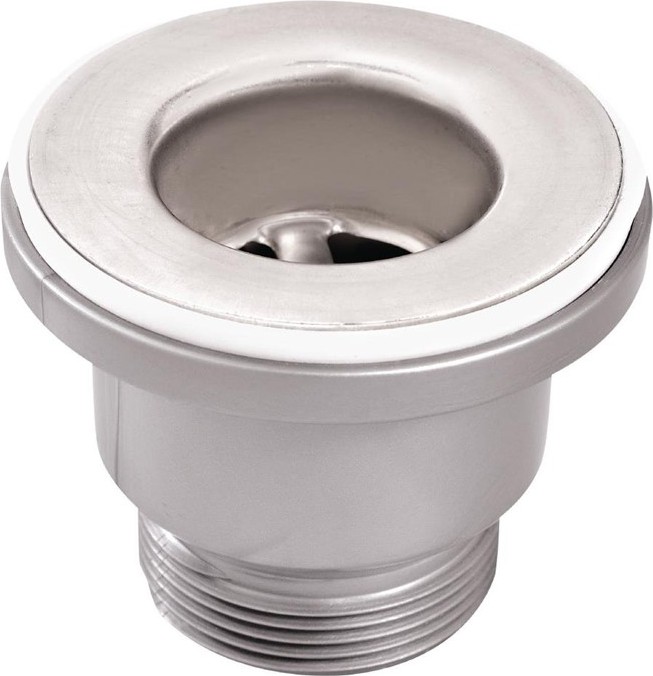  Gastro M Cr&eacute;pine de vidange en laiton chrom&eacute; avec joint et &eacute;crou de fixation 38mm 