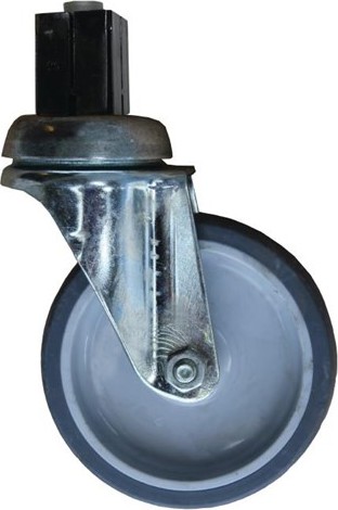  Gastro M Lot de 4 roues pivotantes 2 avec frein PVC 100mm 