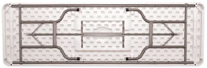  Bolero Table pliable au centre blanche 2430mm 