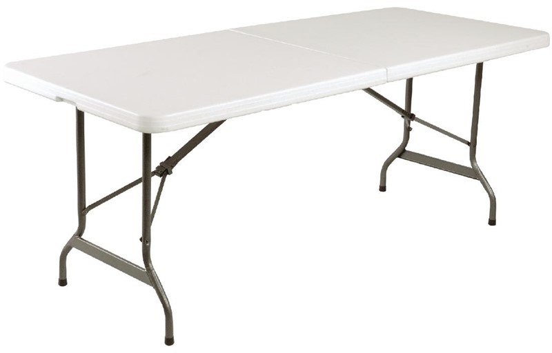  Bolero Table pliable au centre blanche 1829mm 
