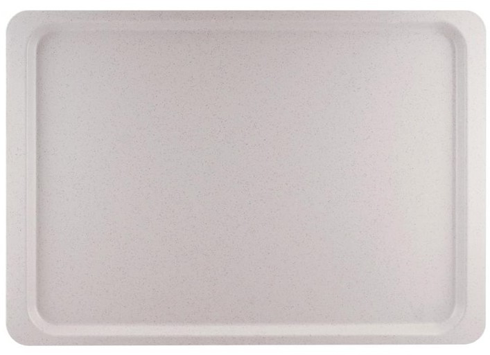  Roltex Plateau de service en polyester Euronorme 530 x 370mm gris mouchet&eacute; 