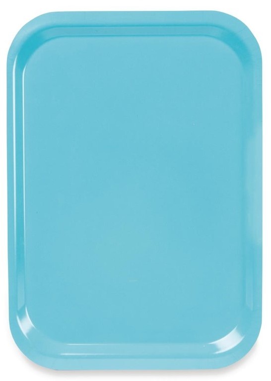  Roltex Plateau de service en polyester Trap&egrave;ze GN 500x325mm bleu 