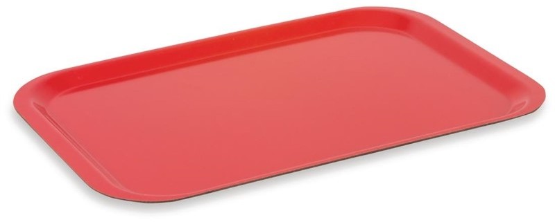  Roltex Plateau de service en polyester Trap&egrave;ze GN 500x325mm rouge 